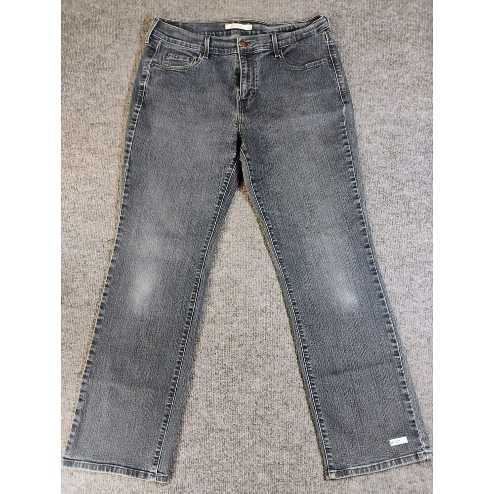Levi's 505 Womens Straight Leg Jeans Size 12 Short W31 L30 Faded Blue Denim